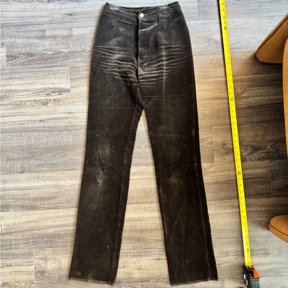 90s High Rise Bill Blass Dark Brown Corduroy Trousers